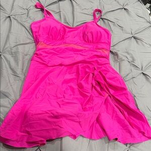 Vibrant Pink Dress with Straps